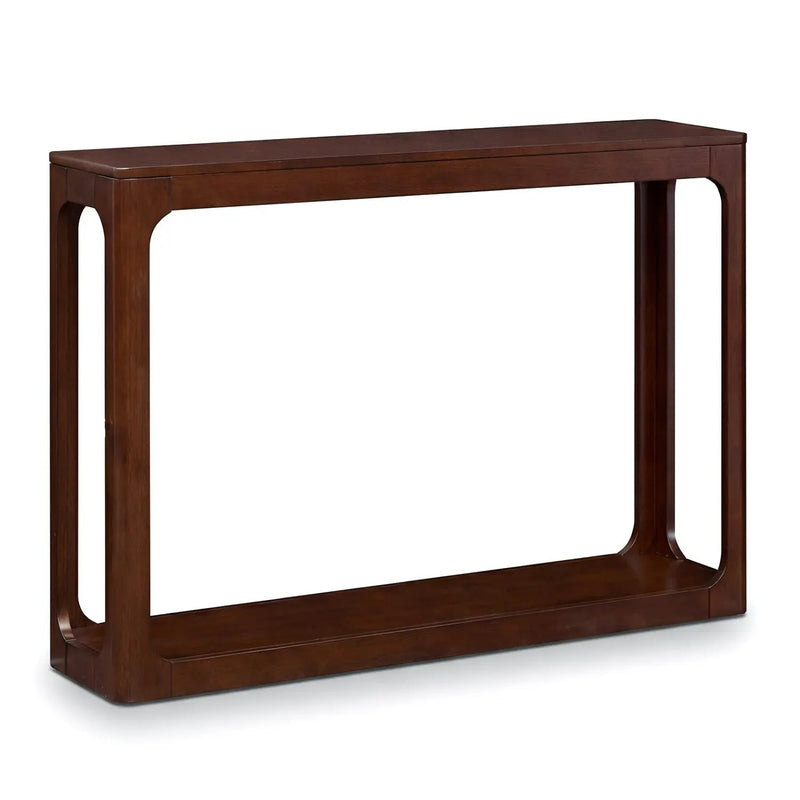2-Tier Mid Century Wood Console Table with Storage Shelf by DirectDeals