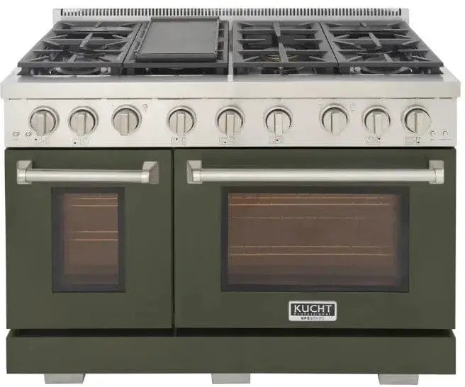 Kucht 48" Freestanding Professional Gas Range KFX4800X-G by Farmhouse Kitchen and Bath