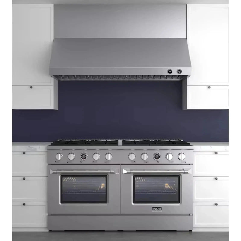 Kucht 60" Ducted Under Cabinet Range Hood Stainless Steel with Digital Controls KRH600-SS by Farmhouse Kitchen and Bath