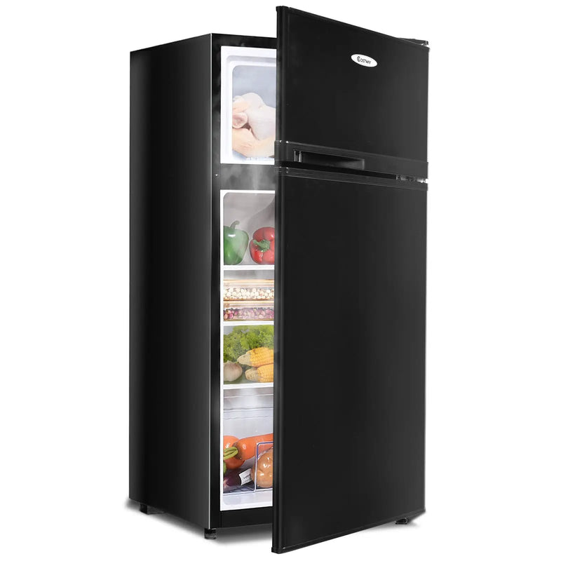 2 Doors Cold-rolled Sheet Compact Refrigerator by DirectDeals