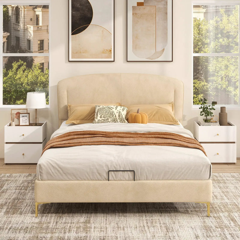 2-Drawer Modern Nightstand with Storage for Living Room Bedroom by DirectDeals