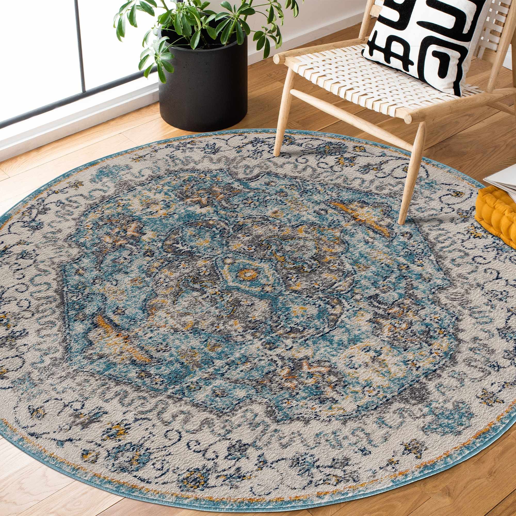 Tigrit Blue 2301 Area Rug - Clearance by Boutique Rugs