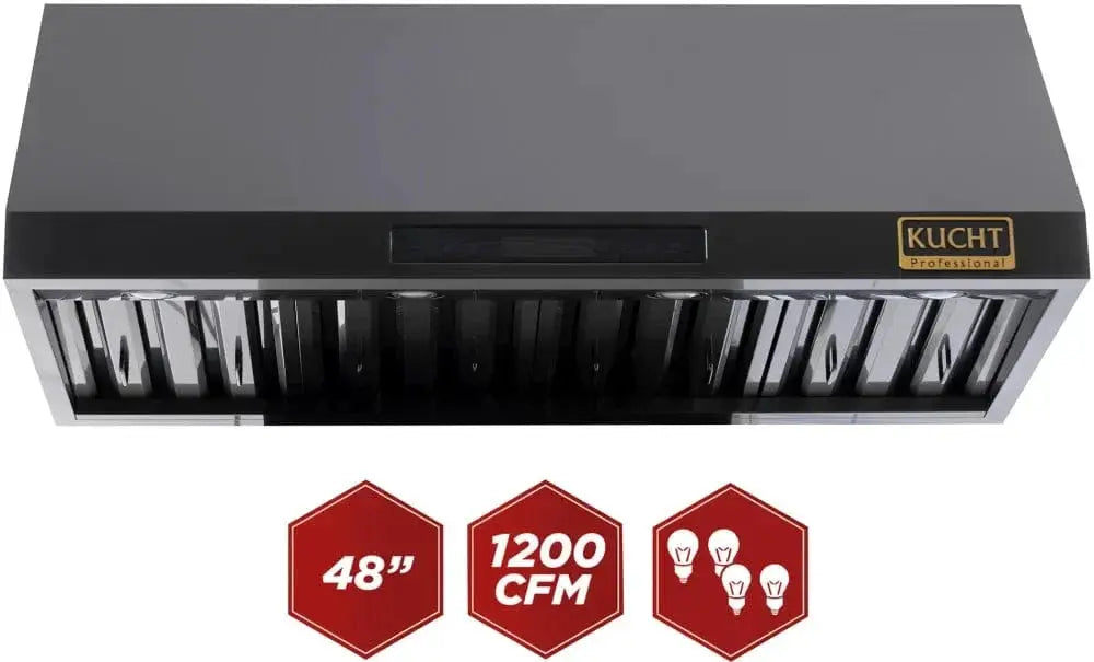 Kucht Gemstone™ 48" Under Cabinet Range Hood KRH483A by Farmhouse Kitchen and Bath