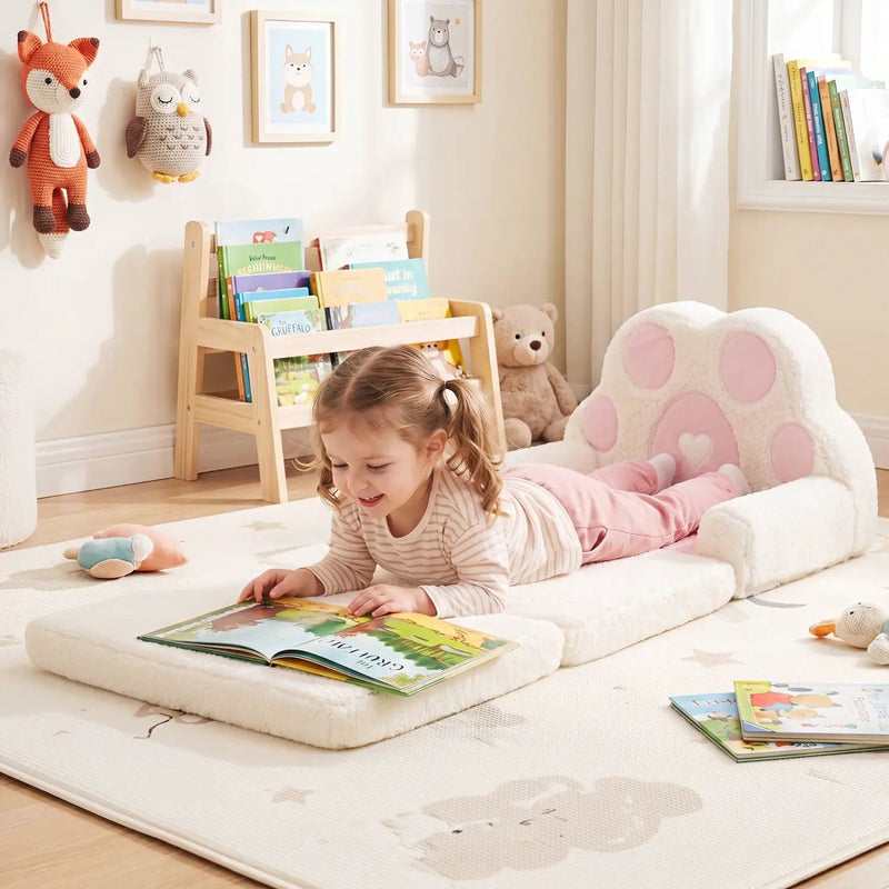 2-in-1 Convertible Kids Sofa to Lounger with Removable Cover by DirectDeals