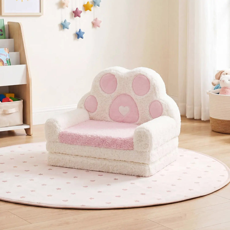 2-in-1 Convertible Kids Sofa to Lounger with Removable Cover by DirectDeals