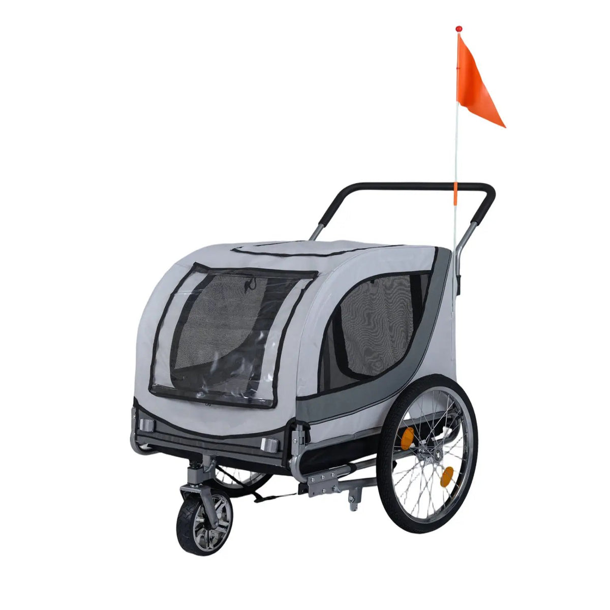 2-in-1 Dog Bike Trailer with Universal Bicycle Coupler by DirectDeals