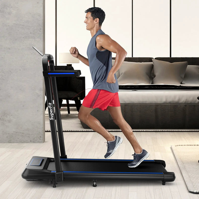 2 in 1 Folding Treadmill with Incline with Remote Control by DirectDeals