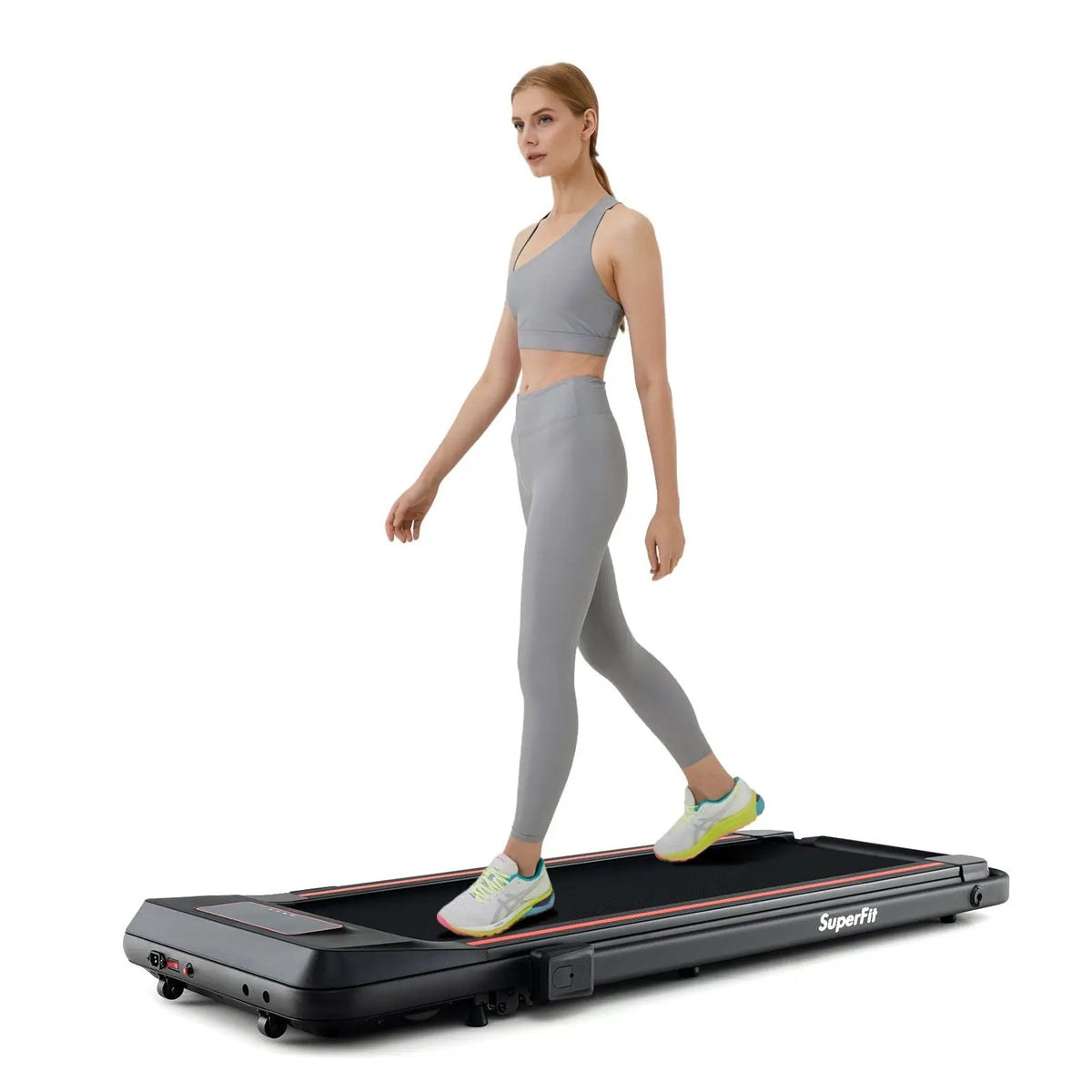 2 in 1 Folding Treadmill with Incline with Remote Control by DirectDeals