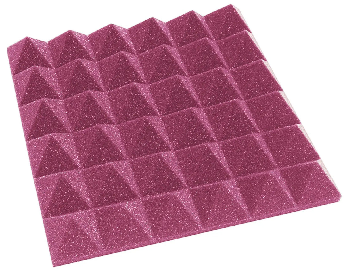 2 Inch Acoustic Foam Pyramid Style Panels - 13 Color Options by SoundAssured