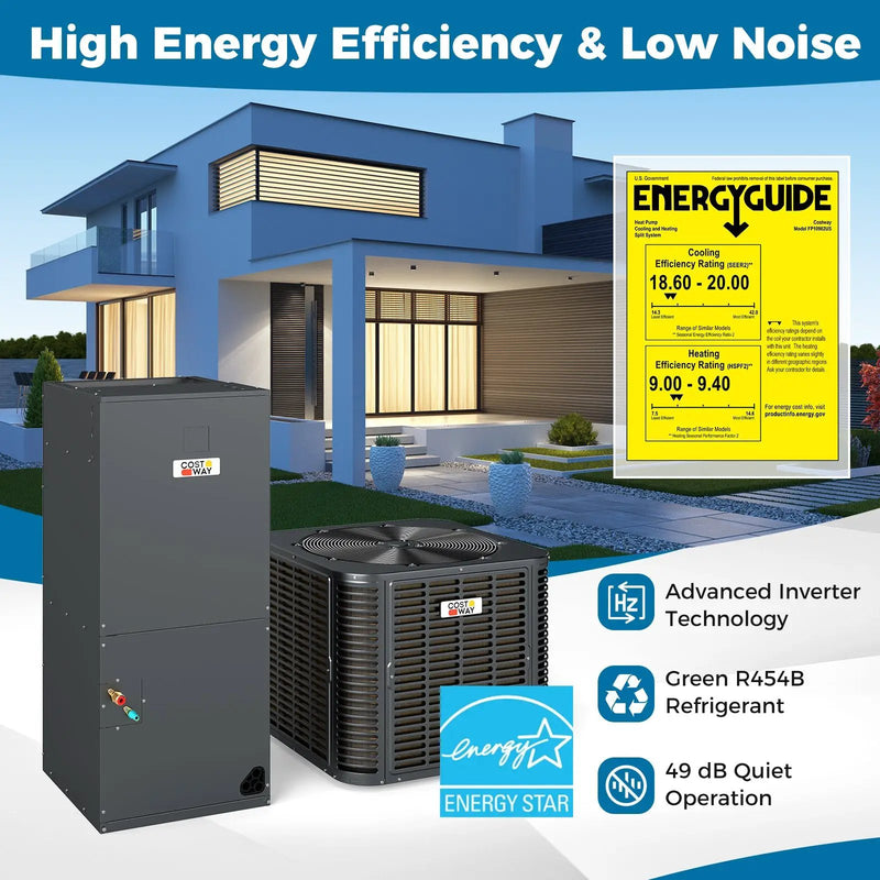 2 to 3 Ton 18.6-20 SEER2 Central Air Conditioner with Variable Speed by DirectDeals