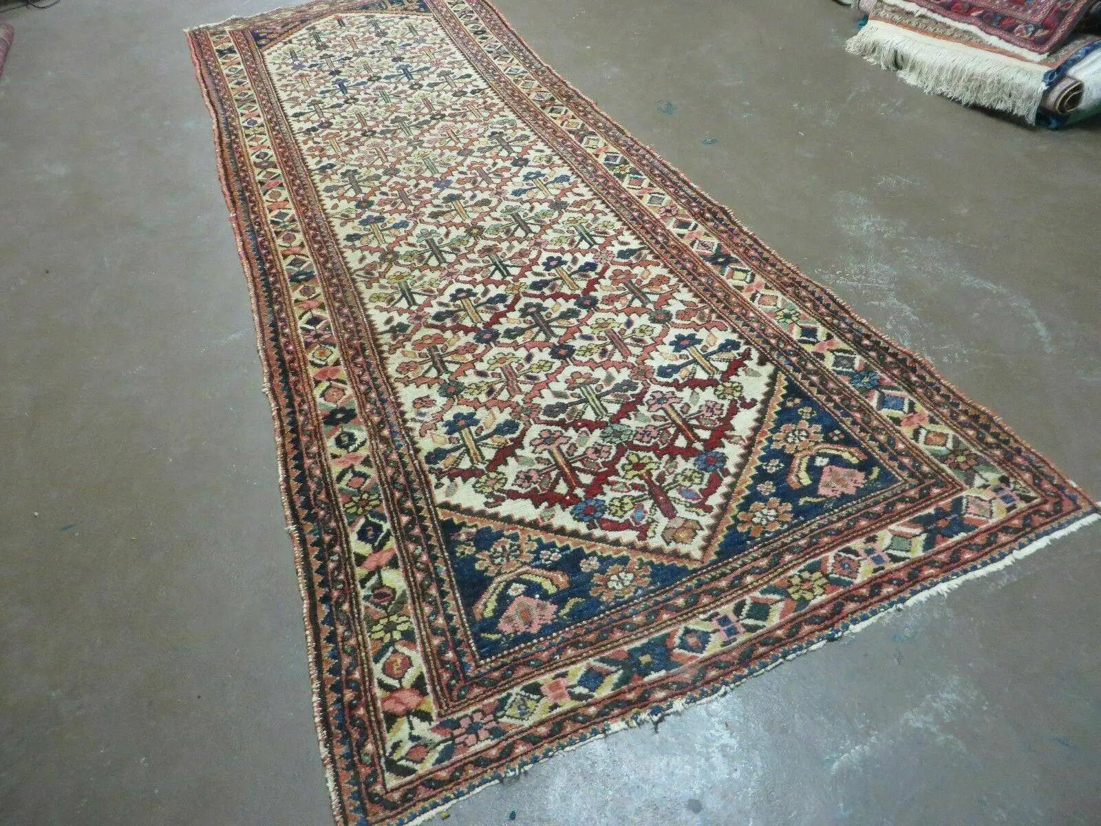 3' 3"X 10' Antique Handmade Caucasian Shirvan Wool Runner Rug Nice by Jewel Rugs