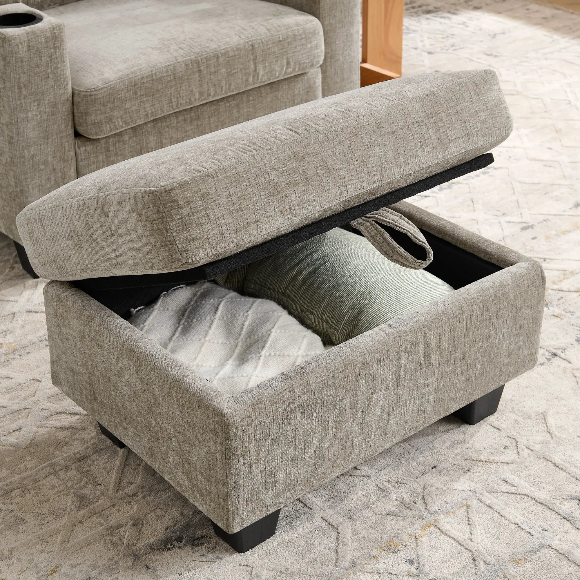Single Sofa Recliner with Manually Adjustable Backrest - Brown by HouseOfZazla