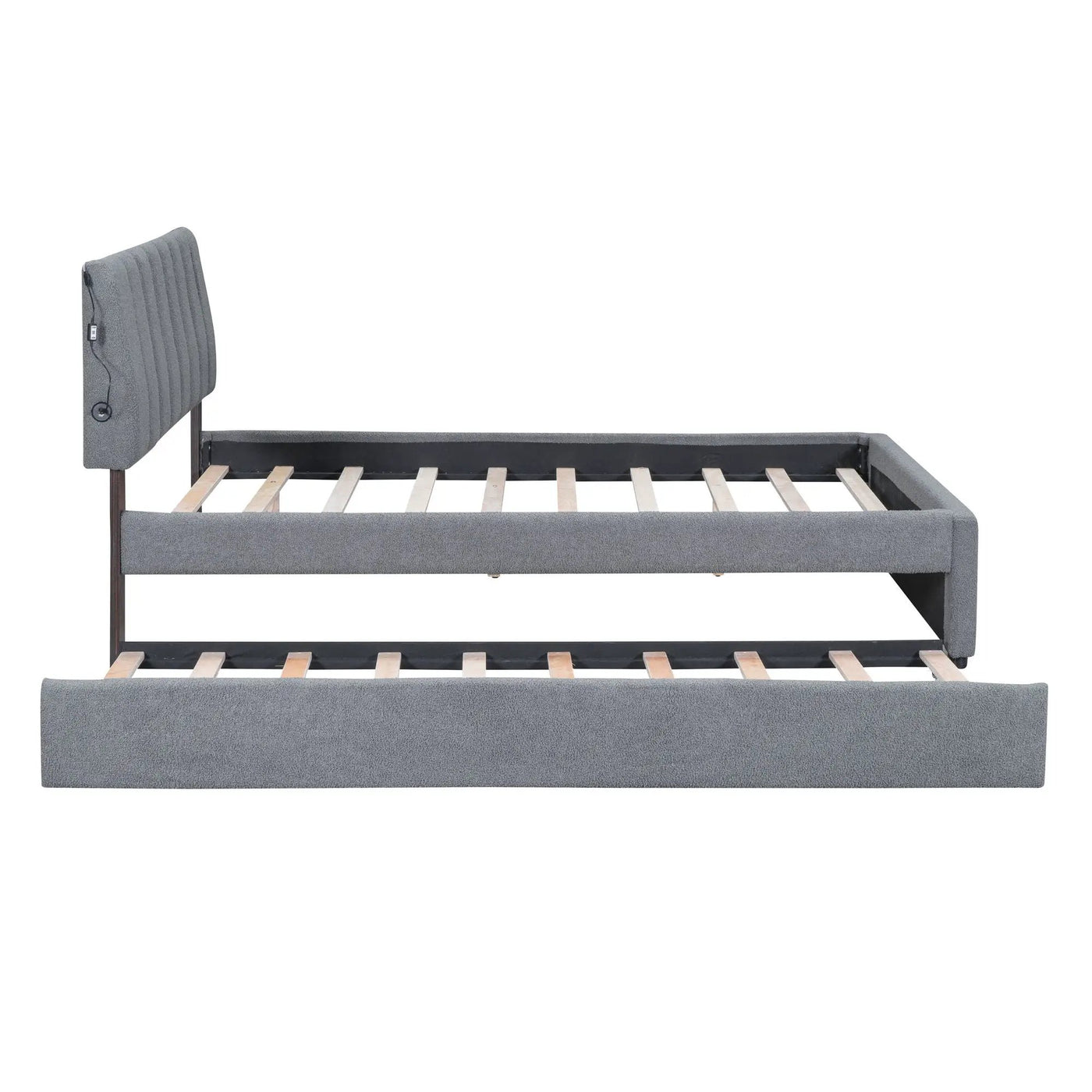 Upholstered Platform Bed With Trundle by HouseOfZazla