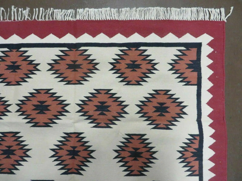5' X 8' Hand Woven Wool Rug Contemporary Kilim Dhurrie Modern Oriental Area Rug by Jewel Rugs
