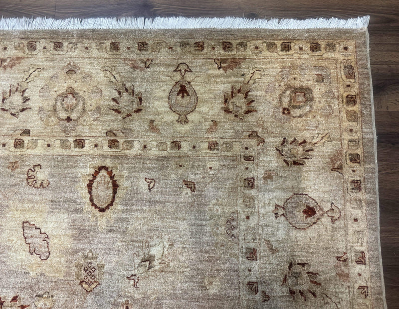 Pakistani Peshawar Rug 8x11, Indo Persian Mahal Carpet, Traditional Wool Oriental Rug by Jewel Rugs