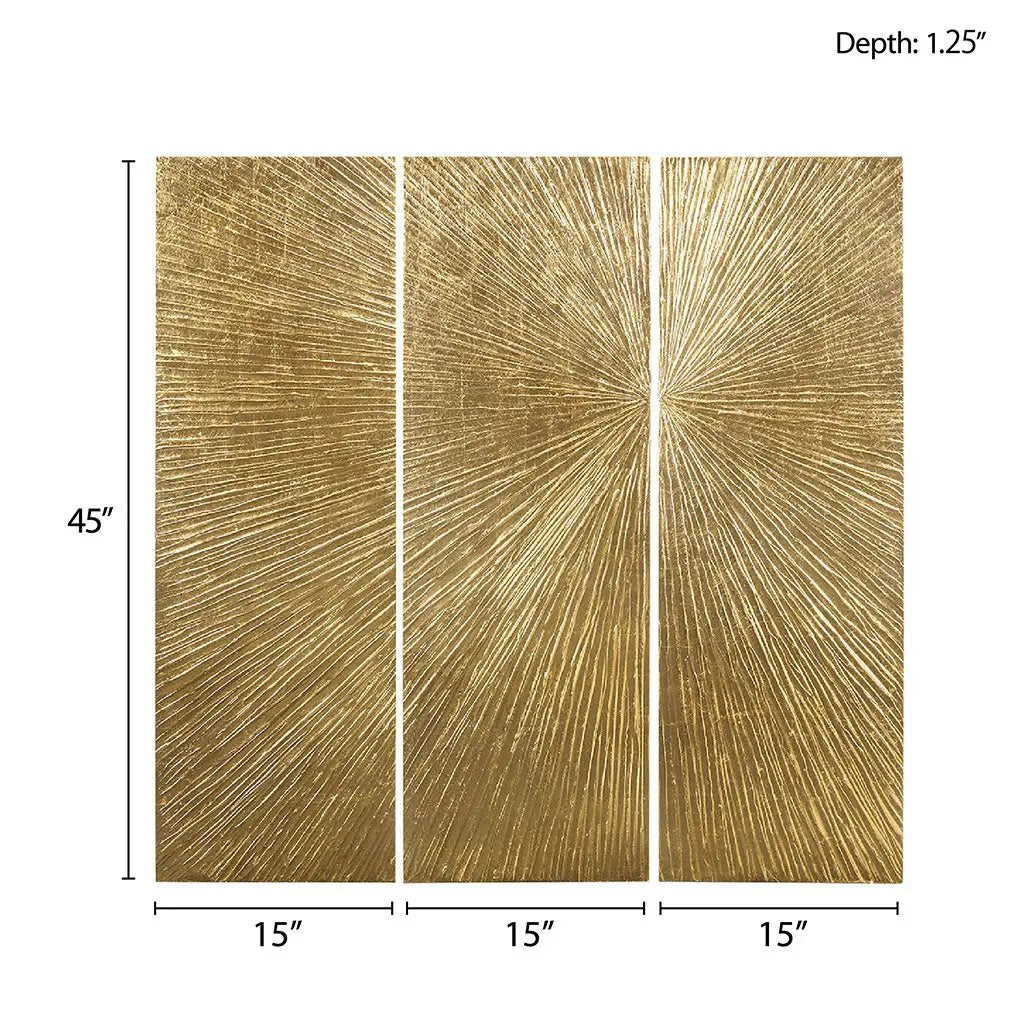 Lumina Aurea™ — Signature Sunburst Hand-Painted Triptych by HouseOfZazla
