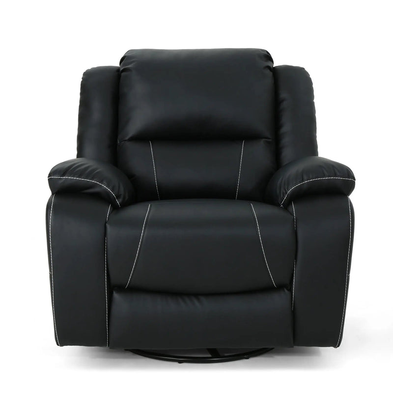 Stylish Wide Manual Swivel Standard Recliner by Unique Piece Furniture