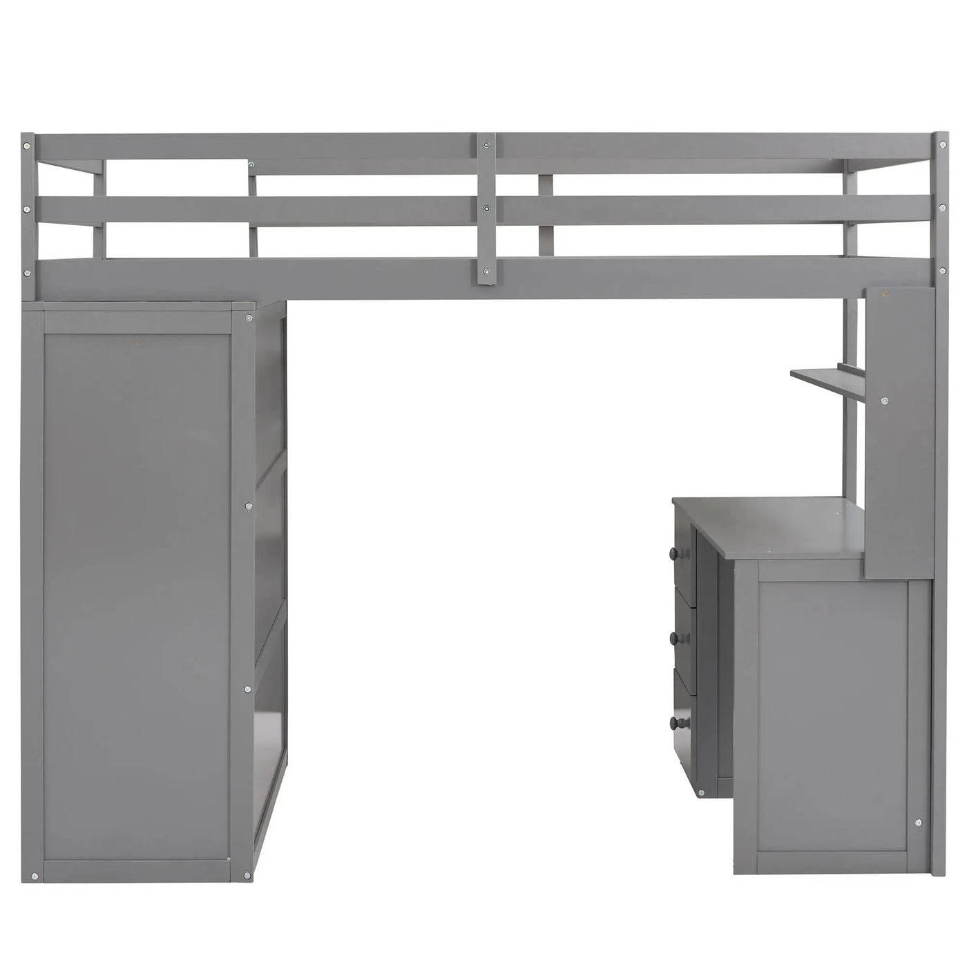 Loft Bed With Drawers, Desk, And Wardrobe by HouseOfZazla