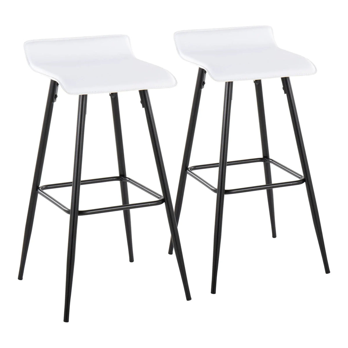 Ale - Contemporary Fixed-Height Bar Stool (Set of 2) by HouseOfZazla