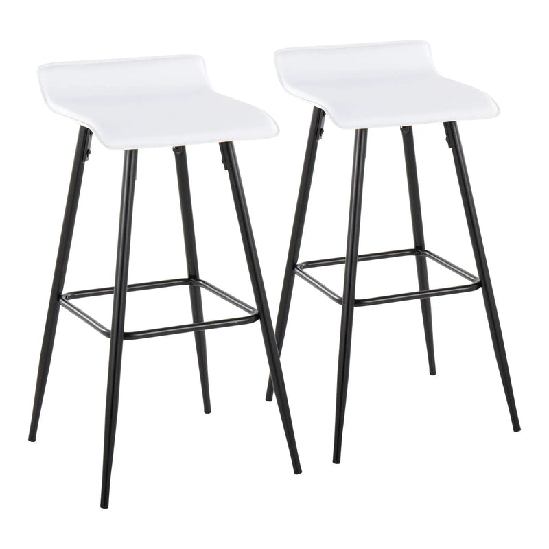 Ale - Contemporary Fixed-Height Bar Stool (Set of 2) by HouseOfZazla