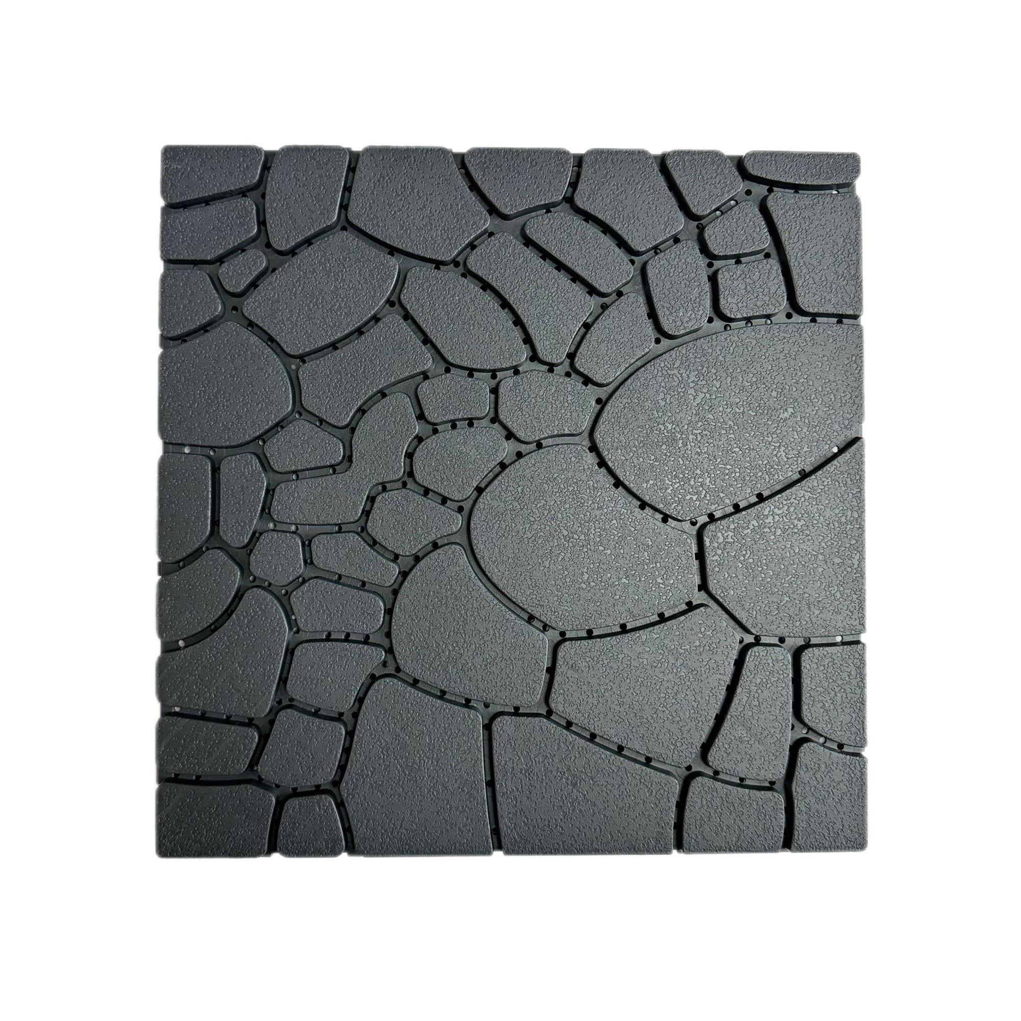 Stone Texture 12" Patio Deck Tiles - 44pcs by HouseOfZazla