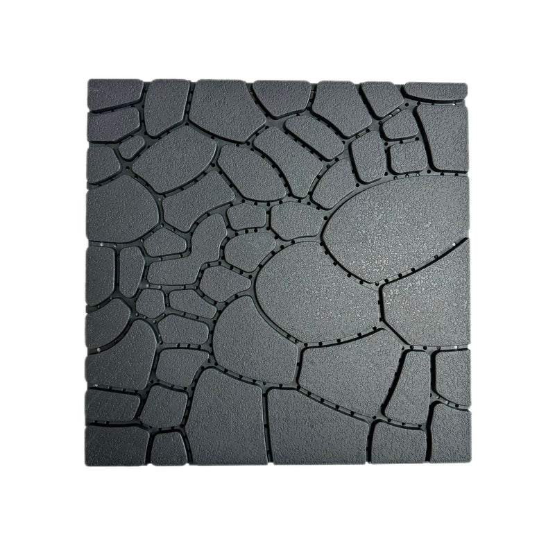 Stone Texture 12" Patio Deck Tiles - 44pcs by HouseOfZazla