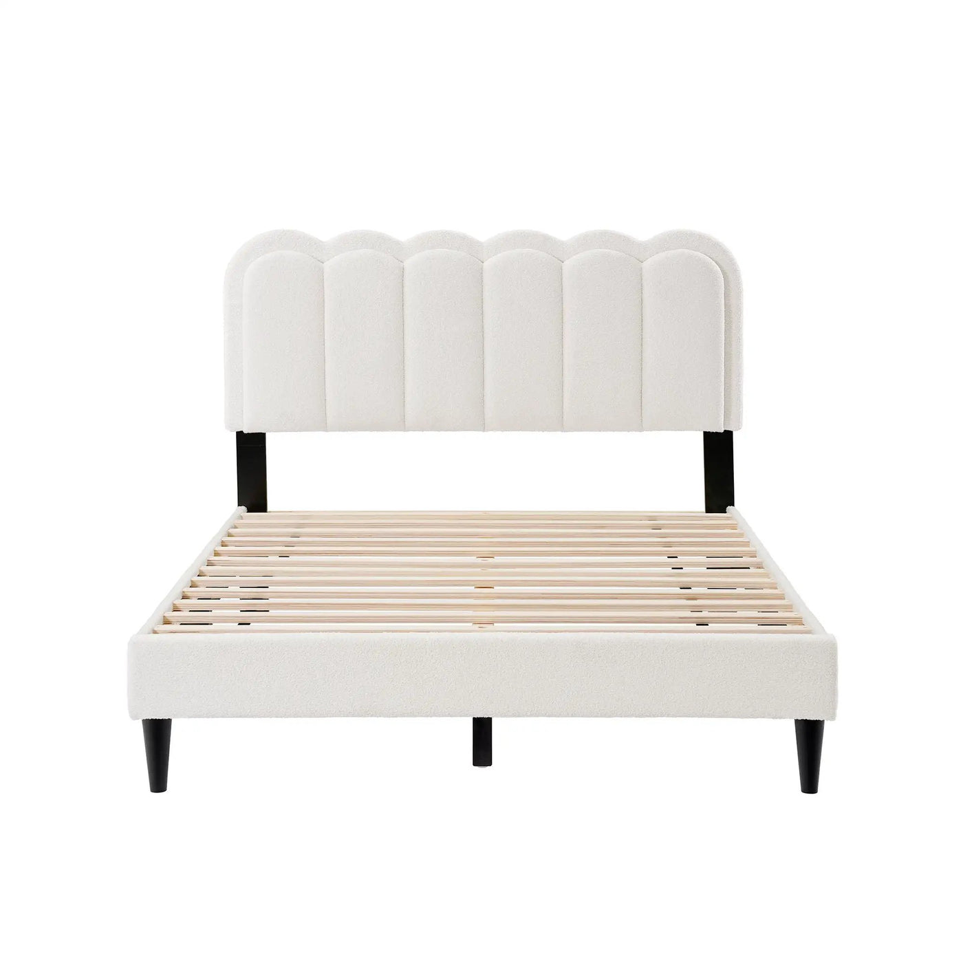Lambswool Petal Headboard Bed Frame by HouseOfZazla