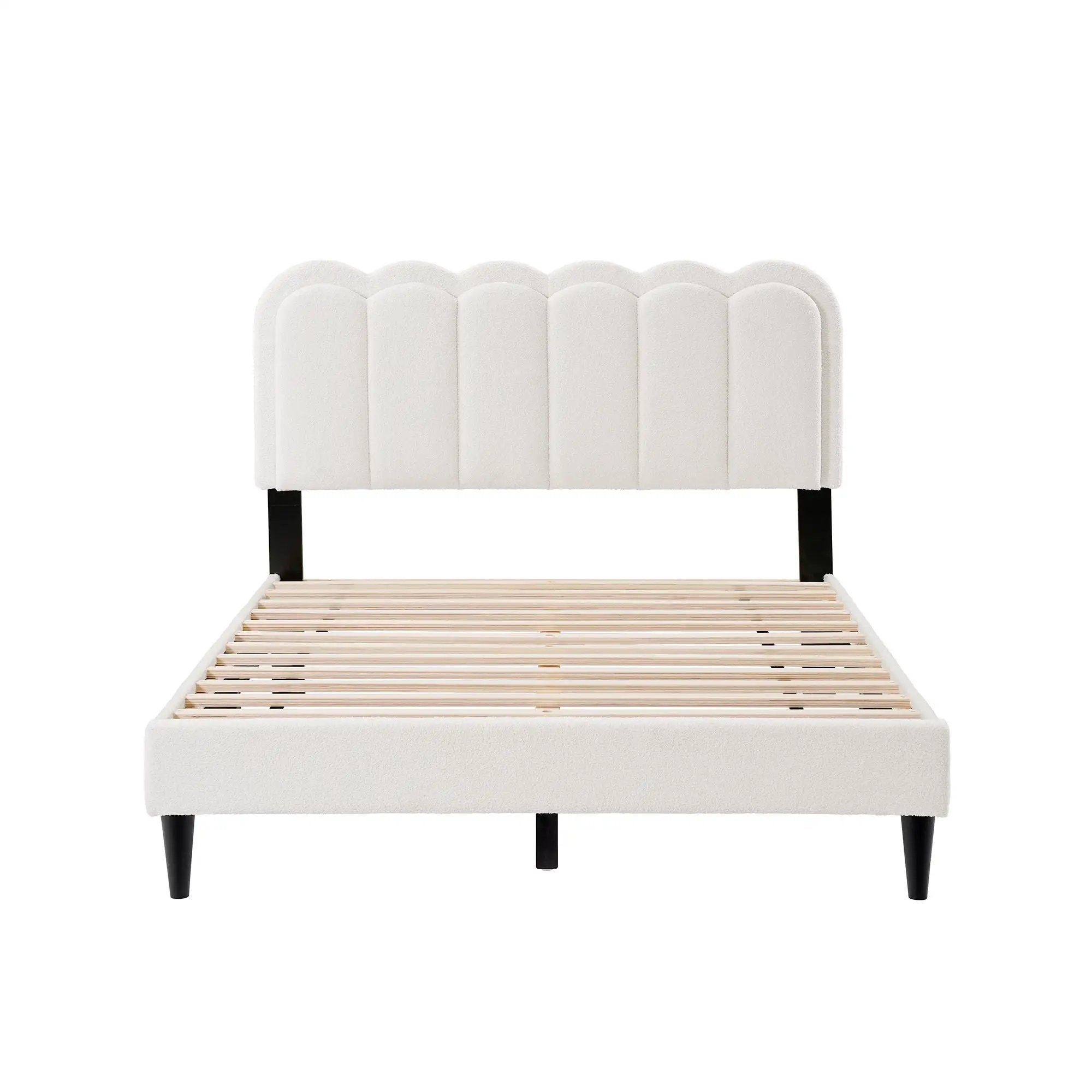 Lambswool Petal Headboard Bed Frame by HouseOfZazla