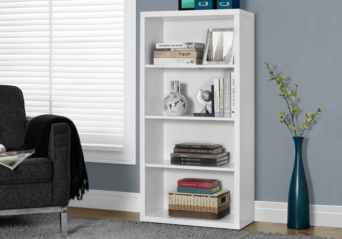 5 Tier Modern Bookcase with Adjustable Shelves - Multiple Colors, photo 7 of 24