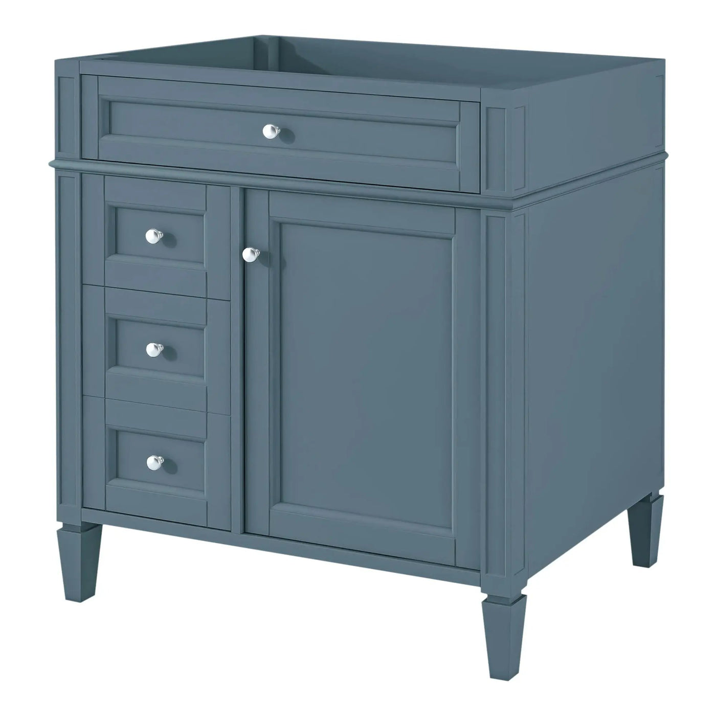 Bathroom Vanity With 2 Drawers And Tip-Out Drawer, Storage Cabinet by HouseOfZazla