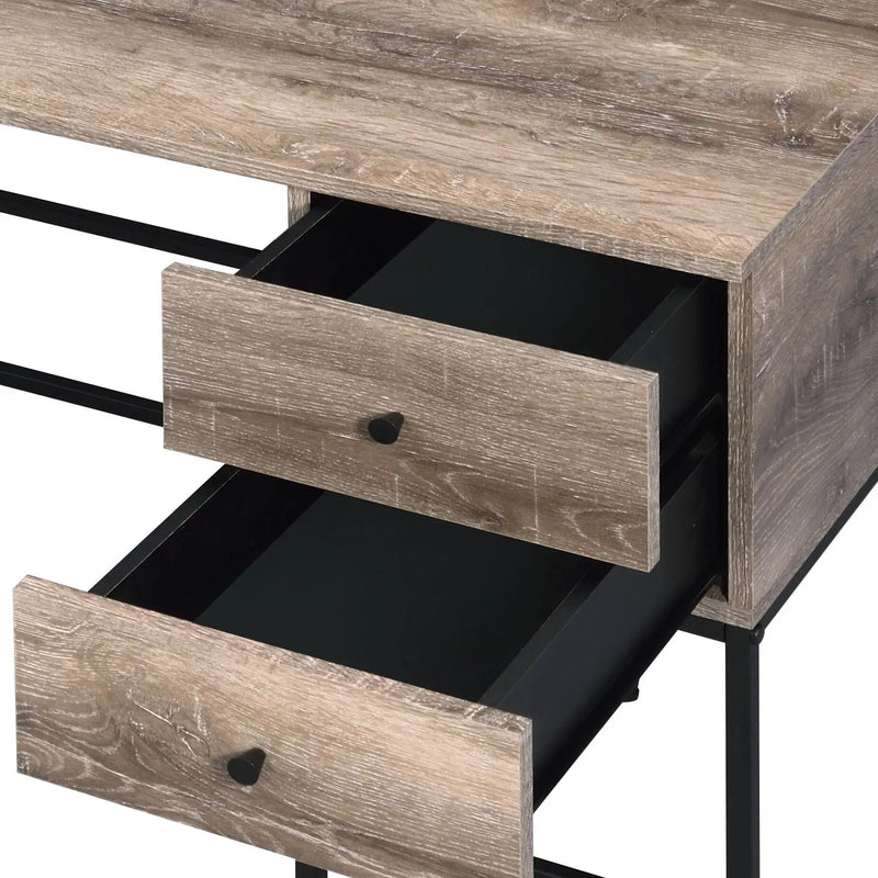 Desirre - Wirting Desk With USB Port - Oak by Unique Piece Furniture