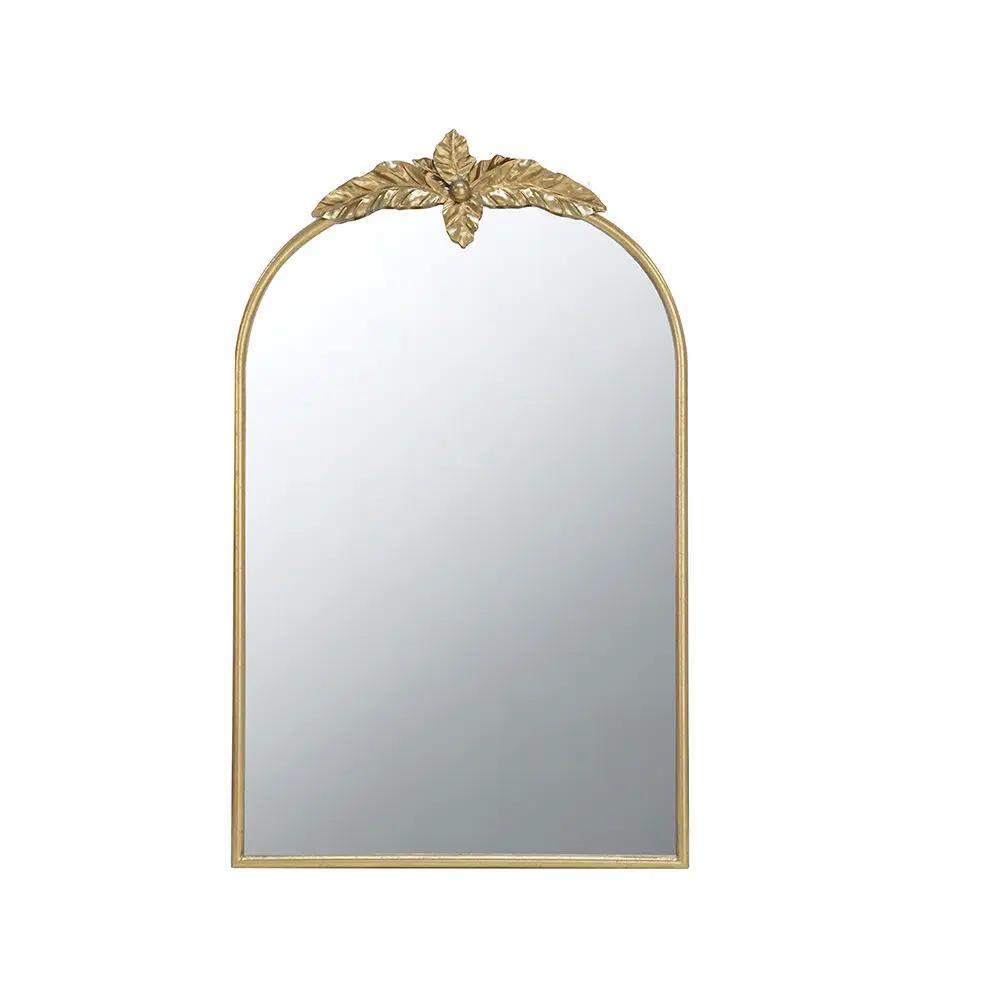 Arched Wall Mirror With Metal Frame, Wall Mirror For Living Room by HouseOfZazla