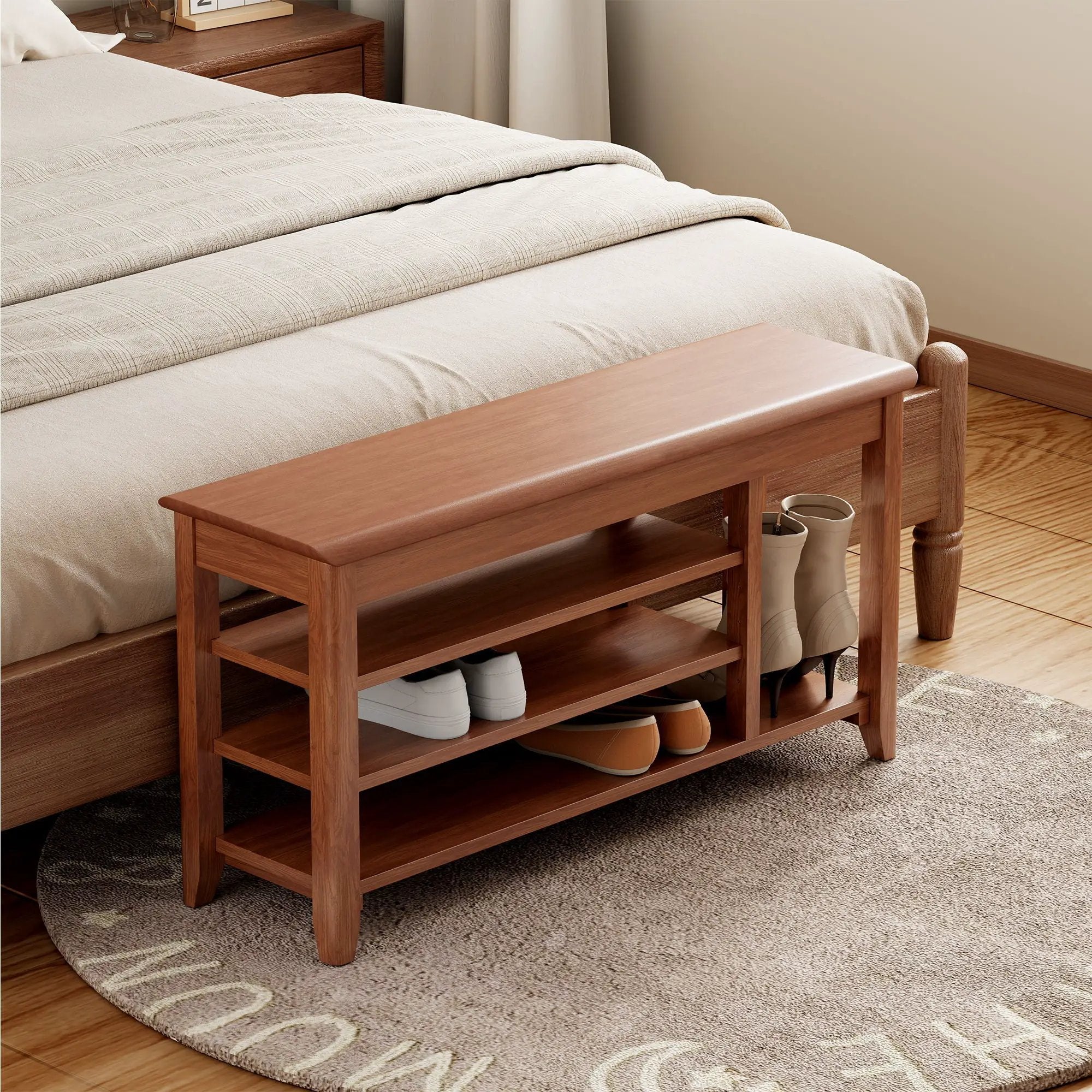 Multi Functional Double Layer Shoe Stool by Unique Piece Furniture