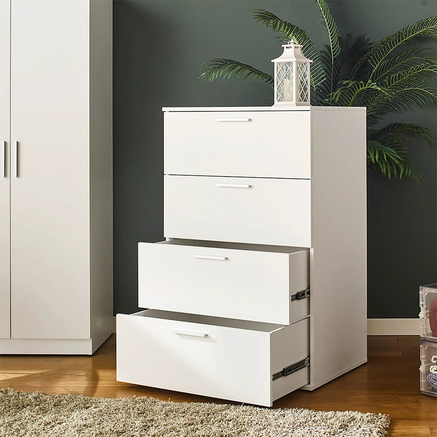 Oliver - Farmhouse Jumbo Chest With 4 Drawer Storage by HouseOfZazla