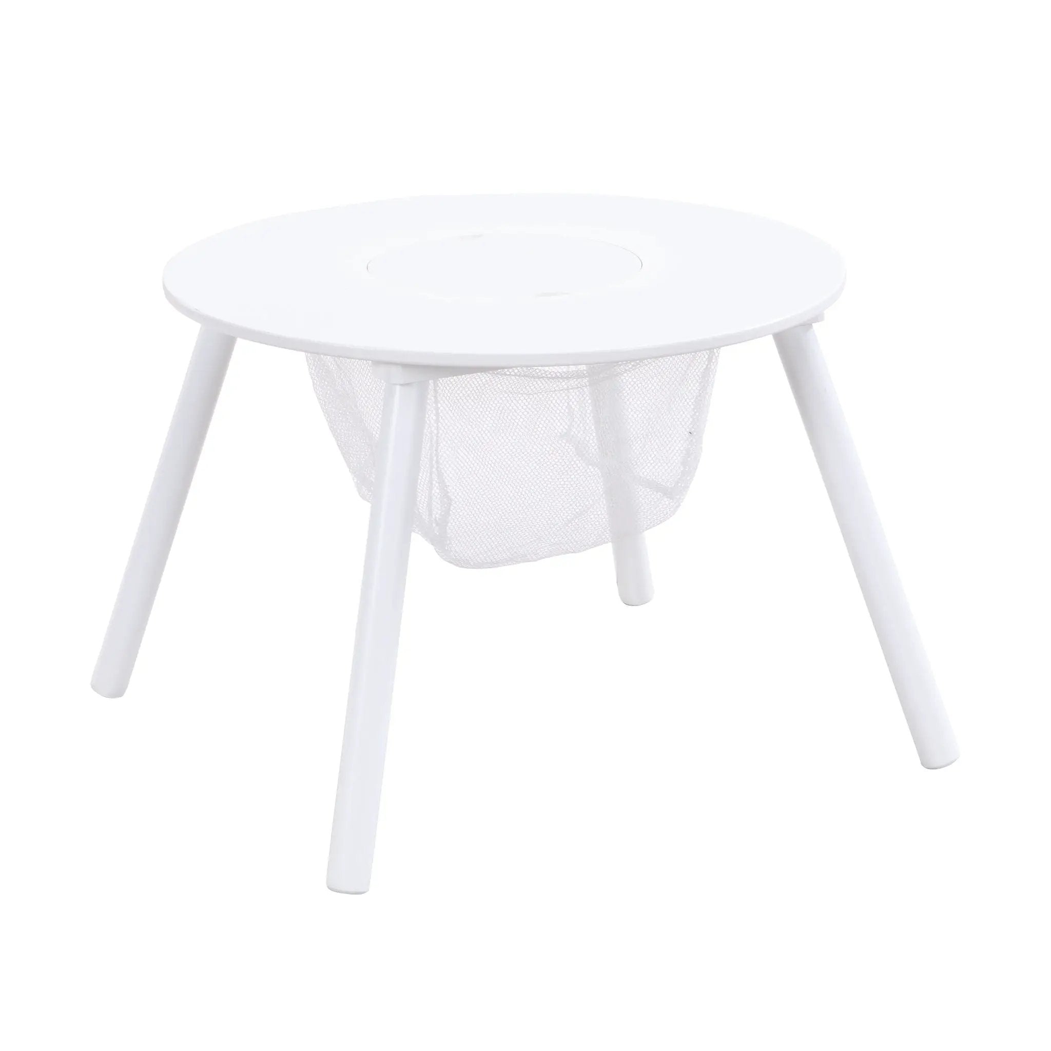 Children's Panel Table With 4 Chairs - White by HouseOfZazla