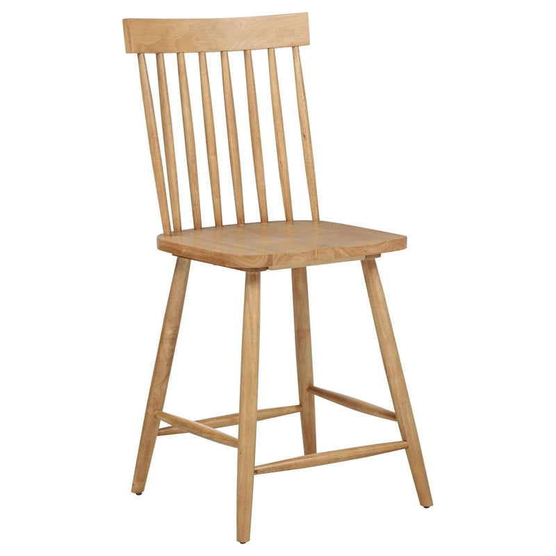 Andrews Windsor Counter Height Dining Side Chair Light Ash (Set of 2) by Unique Piece Furniture