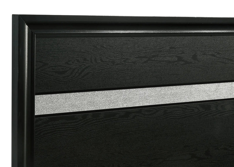 Miranda 51-inch Wood Eastern King Storage Panel Bed Black by Unique Piece Furniture