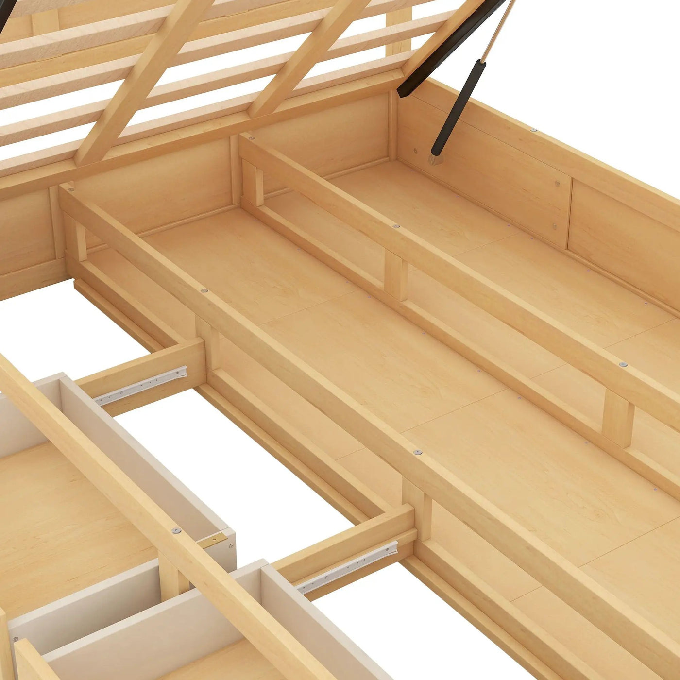 Platform Bed With Underneath Storage And 2 Drawers by HouseOfZazla