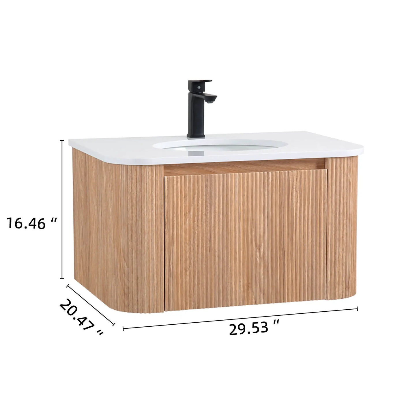 Wall Mounted Bathroom Vanity With Sink by HouseOfZazla