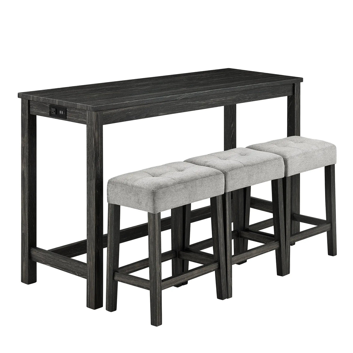 Bar Table Set with Power Outlet by HouseOfZazla
