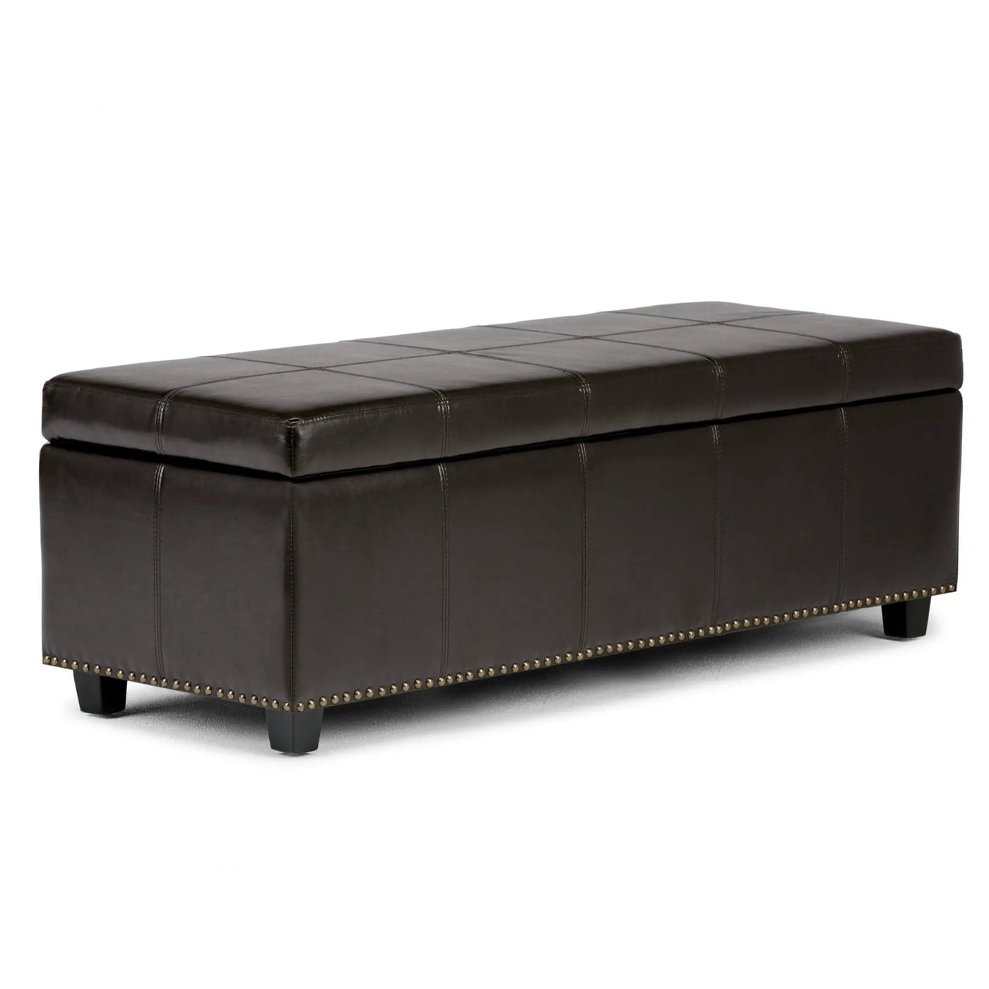 Kingsley - Upholstered Large Storage Ottoman by HouseOfZazla