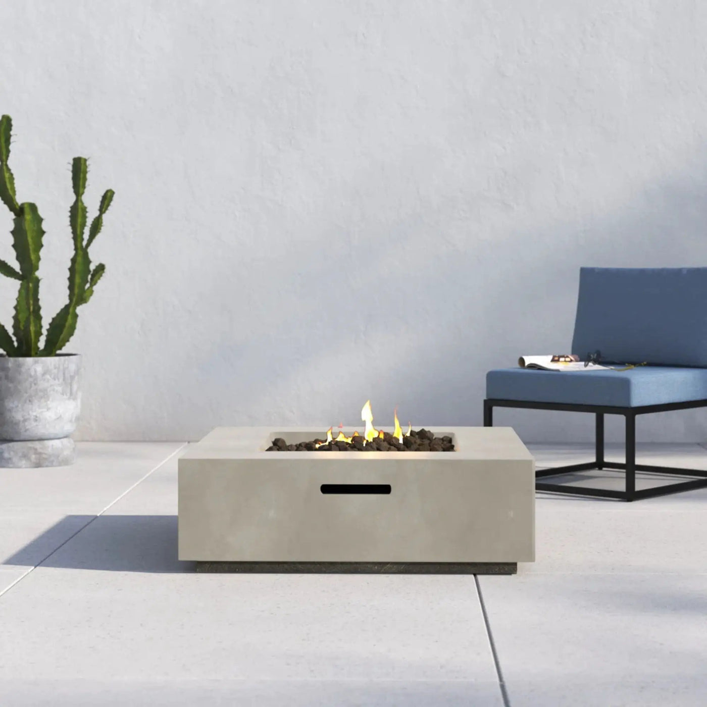 Streamlined Aesthetic Outdoor Fire Pit Table by HouseOfZazla