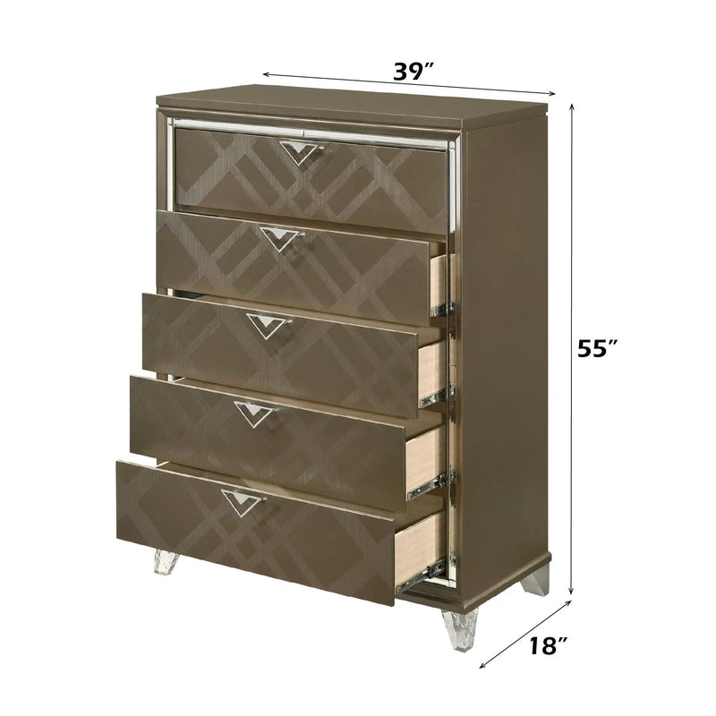 Skylar - Chest - Champagne by Unique Piece Furniture