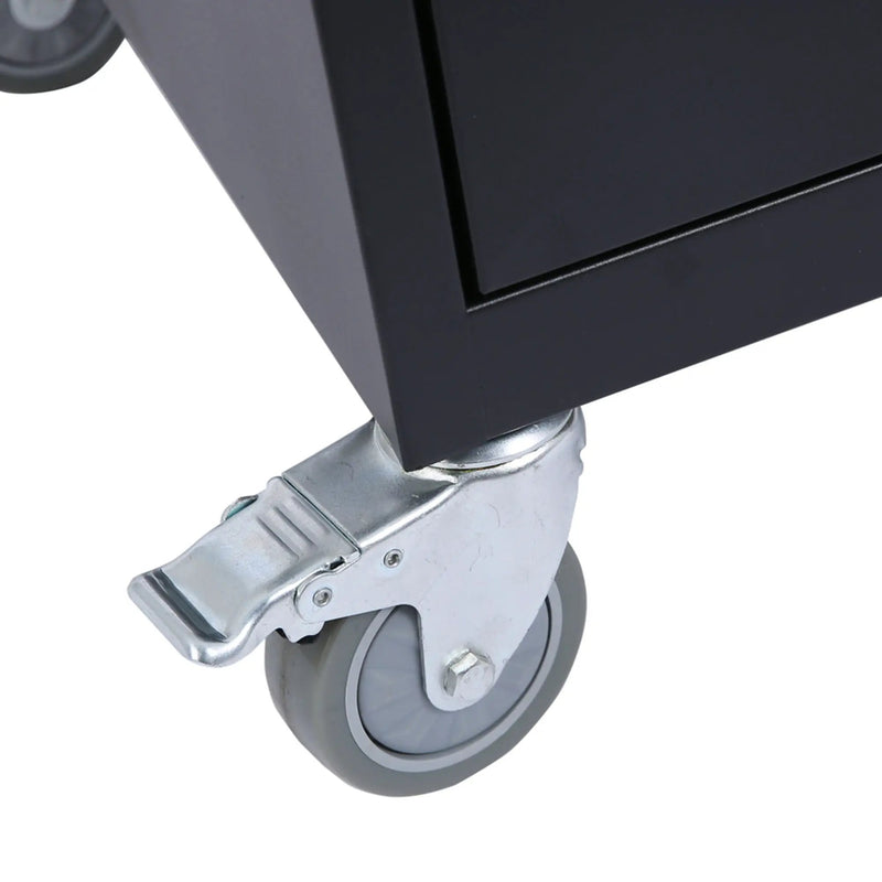 Mobile Charging Cart And Cabinet For Tablets Laptops 32-Device - Matt Black by HouseOfZazla