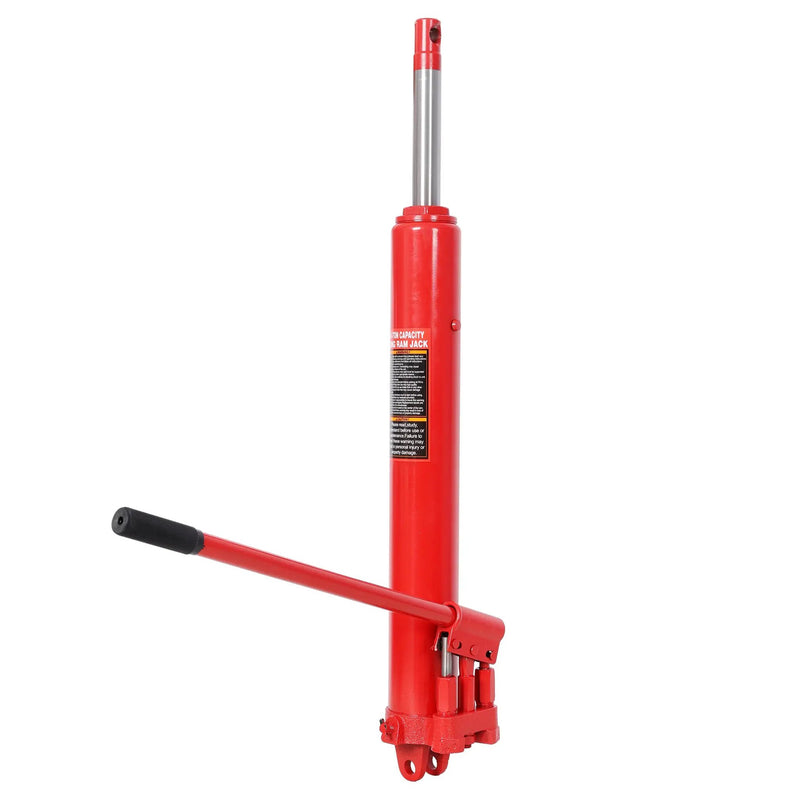 8 Ton Hydraulic Long Ram Jack - Dual Double Piston Pump, Clevis Base by HouseOfZazla