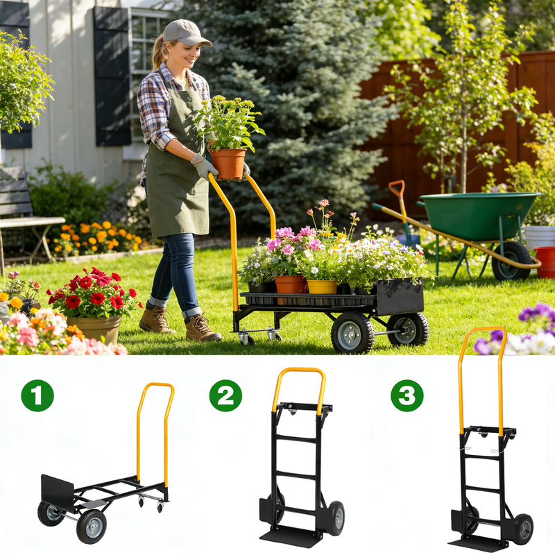 Heavy Duty Dual Purpose Hand Truck Dolly Cart by HouseOfZazla