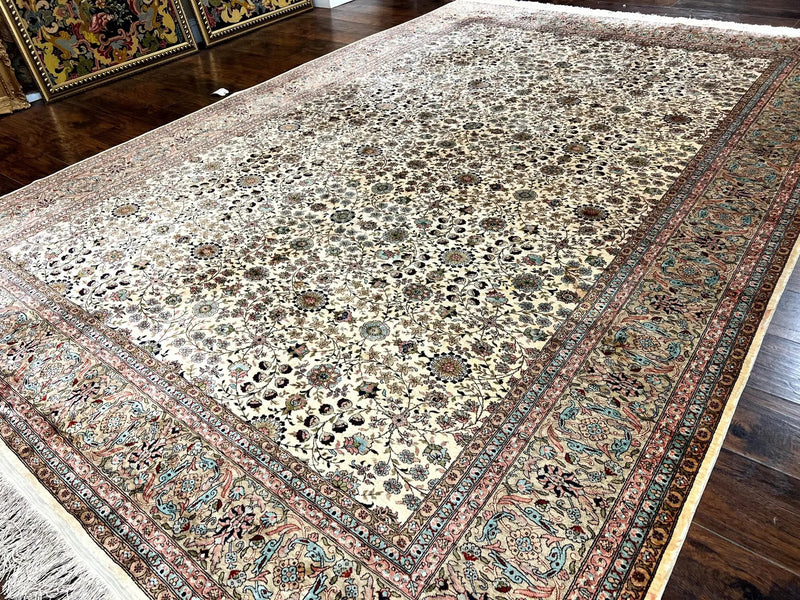 Wonderful Turkish Silk Rug 8x12, Handmade, Fine 320 KPSI by Jewel Rugs