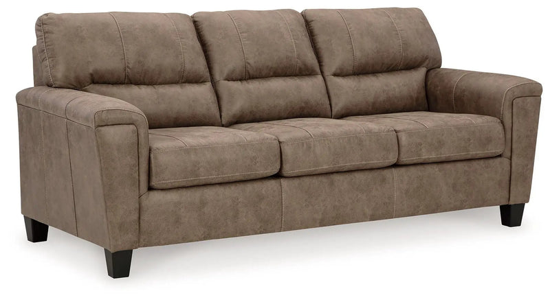 Navi - 3 Pc. - Sofa, Loveseat, Rocker Recliner - Fossil by Unique Piece Furniture