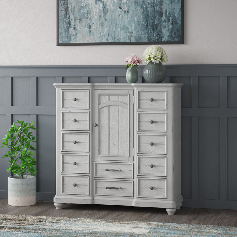 22 Drawer Master Chest With Cabinet - Gray by HouseOfZazla