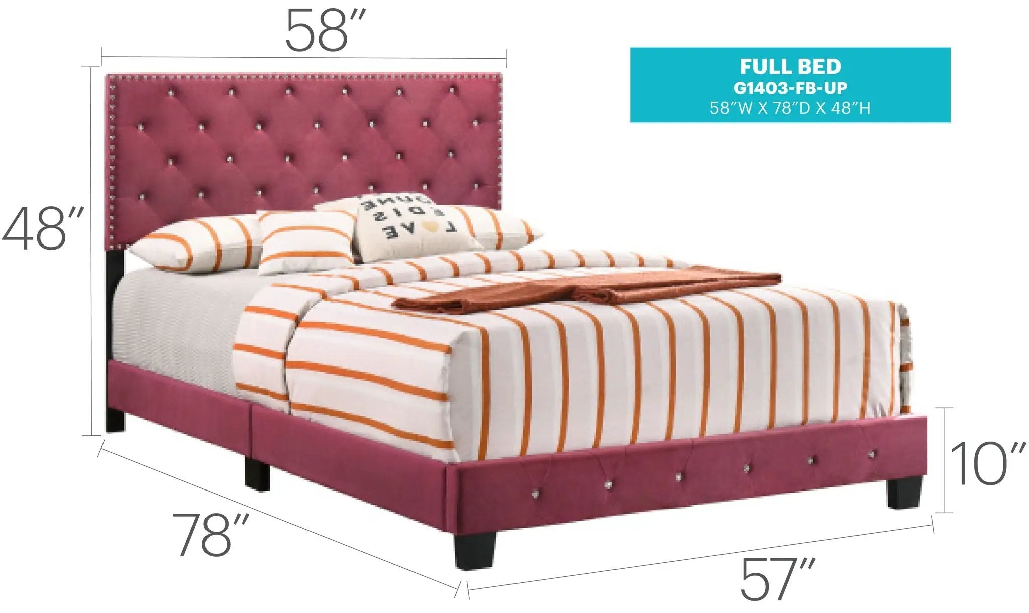Luxurious Upholstered Bed by Unique Piece Furniture